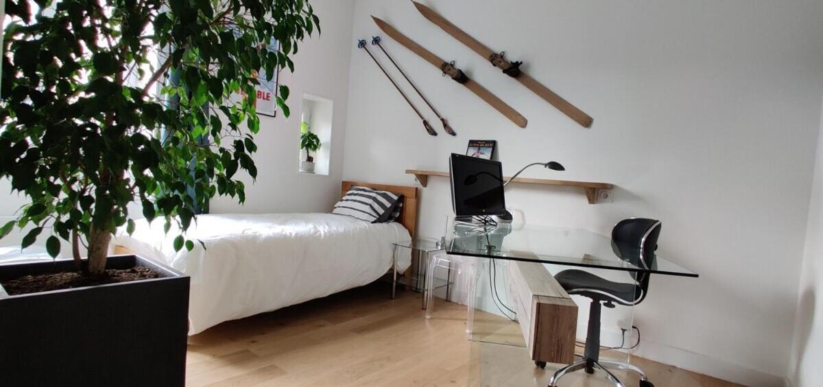 Hotegam Agency, 70 Rue Thiers Championnet, Close Sncf, New & Design, 2 Bedrooms, 1 Office Γκρενόμπλ Δωμάτιο φωτογραφία